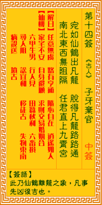 第14簽:子牙棄官