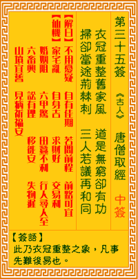 第35簽:唐僧取經