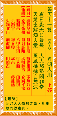 第51簽:孔明入川