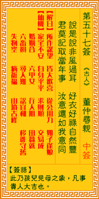 第57簽:董仲尋親