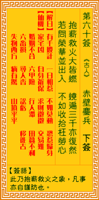 第60簽:赤壁鏖兵