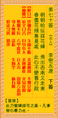 第70簽:李密反唐