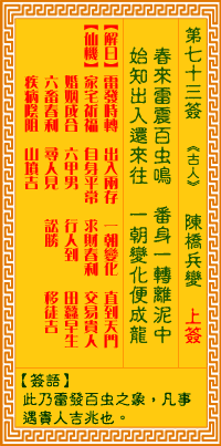 第73簽:陳橋兵變