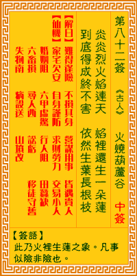 第82簽:燒葫蘆谷