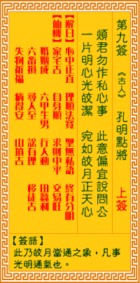 第9簽:孔明點將